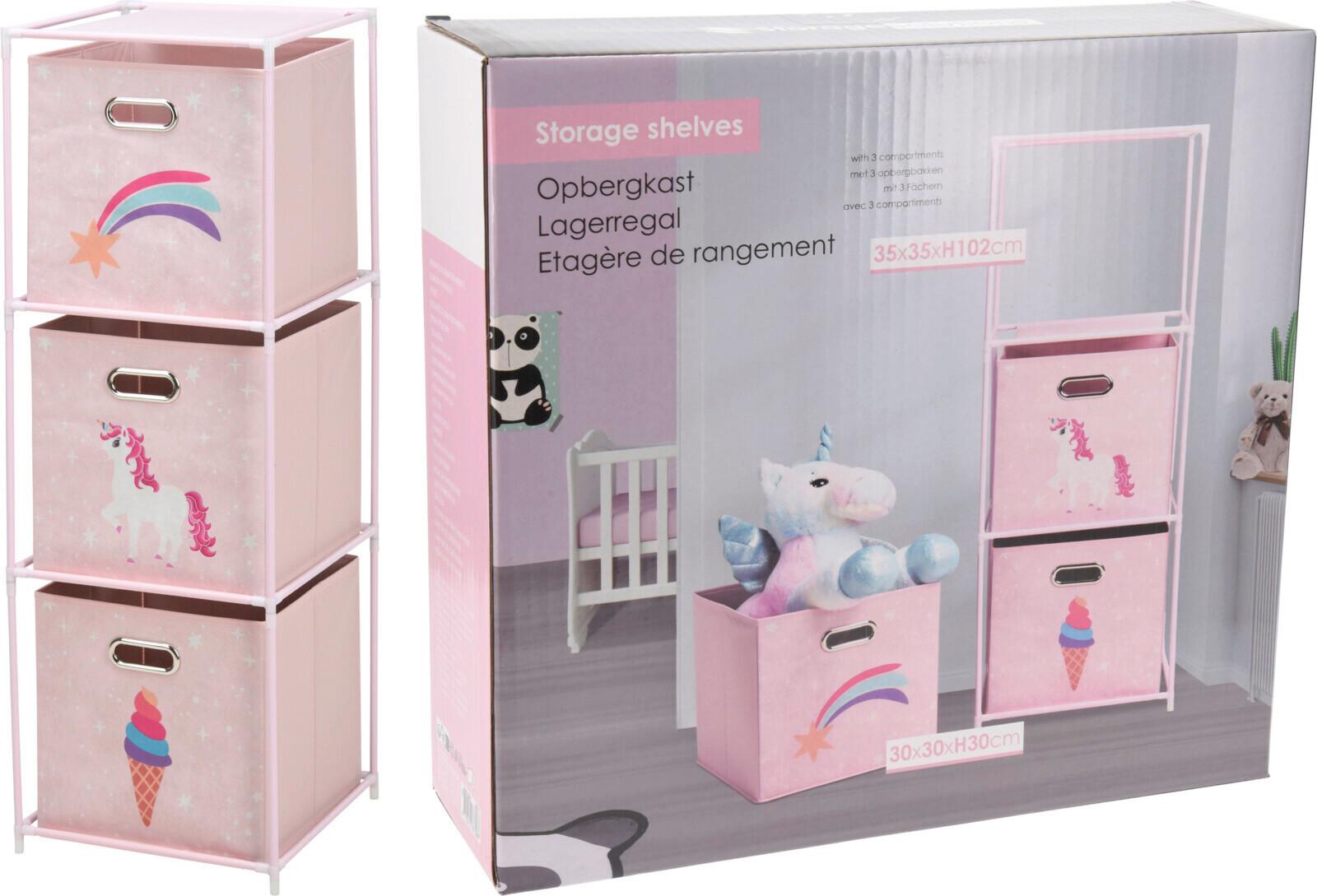 Kinderregal C80653190 - Multicolor, MODERN, Metall (35/35/102cm)