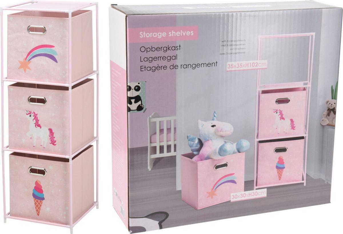 Kinderregal C80653190 - Multicolor, MODERN, Metall (35/35/102cm)