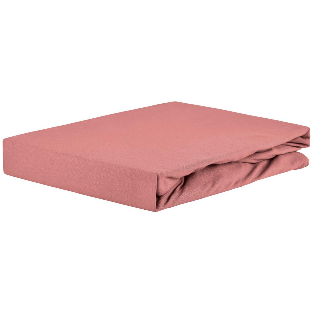Spannleintuch Jardena Rosa 180x200 cm Baumwolle