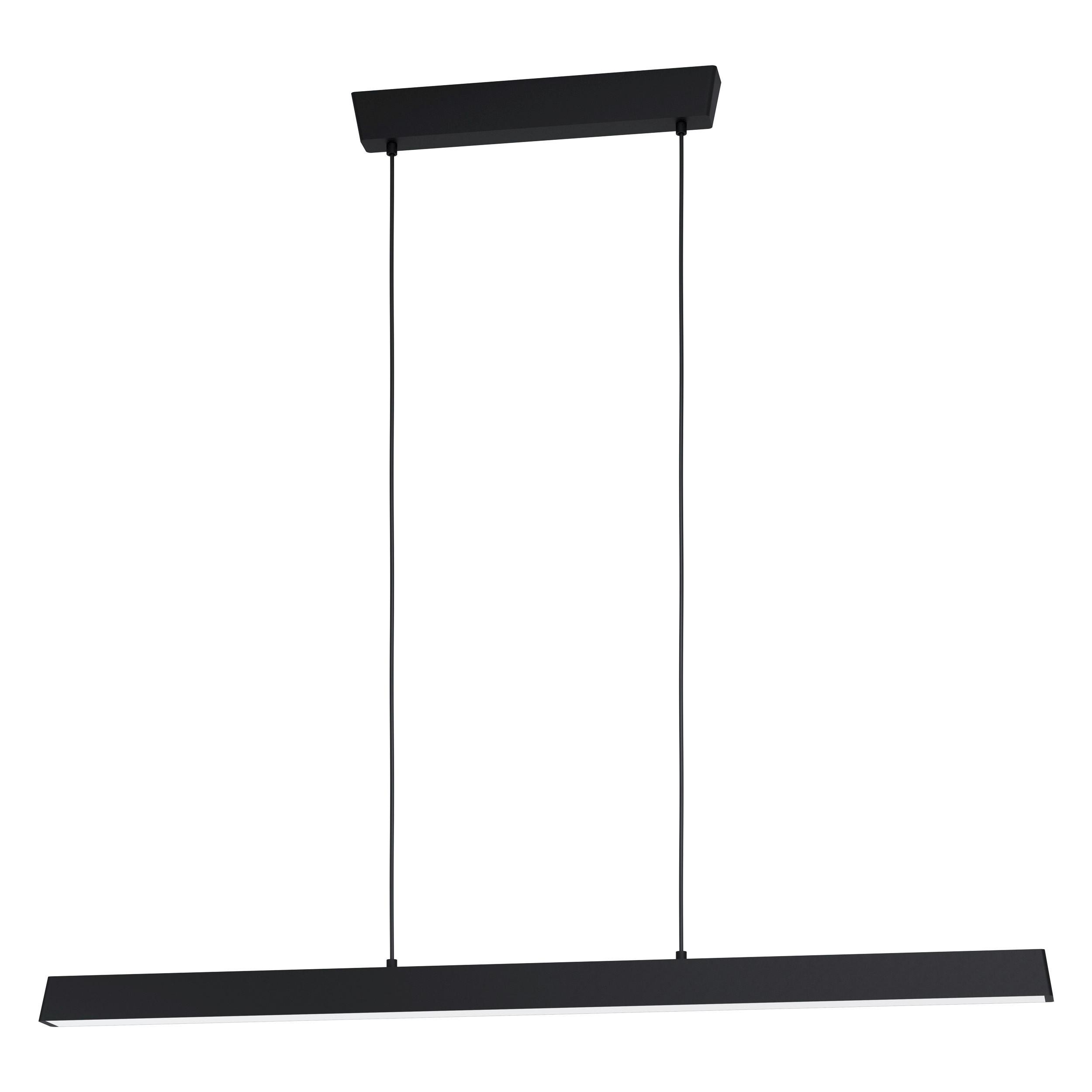 ZÁVESNÉ LED SVIETIDLO SIMOLARIS-Z - čierna/biela, Design, kov/plast (122/5,5/110cm)