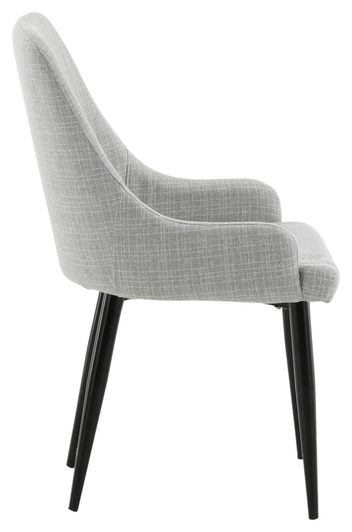 Stuhl-set Plaza Weiß B: 49 Cm - Weiß, Design, Textil/Metall (49/86/58cm) - Livetastic