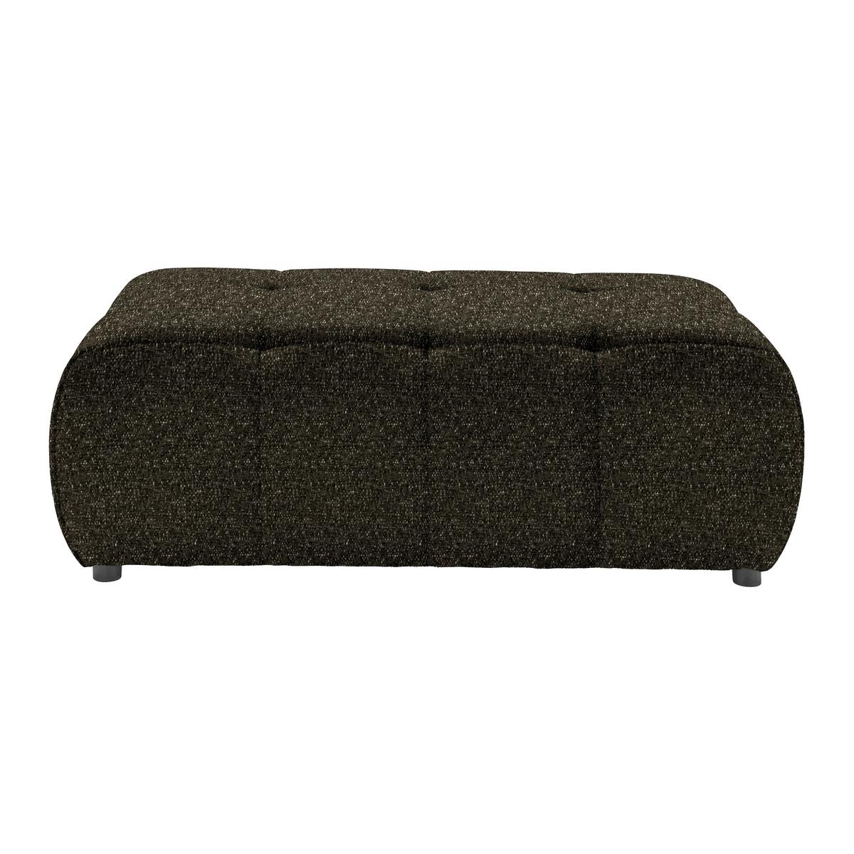 Taburet SOFI, tmavě zelená - černá/tmavě zelená, Moderní, textil (128/48/70cm) - Premium Living