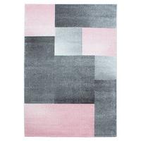 Webteppich Lucca - Pink, Trend, Textil (80/250cm) - Novel