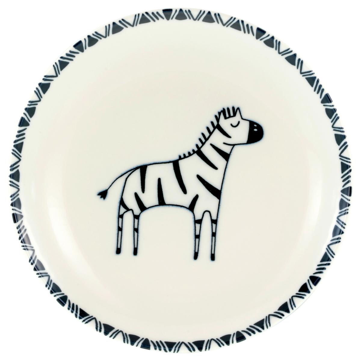 Tellerset Safari Keramik, Multicolor - Multicolor/Grauweiß, Basics, Keramik (21cm) - Creatable