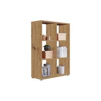 Aktenregal Nizza Eiche Dekor B: 72cm - Silberfarben/Eiche Artisan, MODERN, Holzwerkstoff (72/108,5/33cm) - MID.YOU