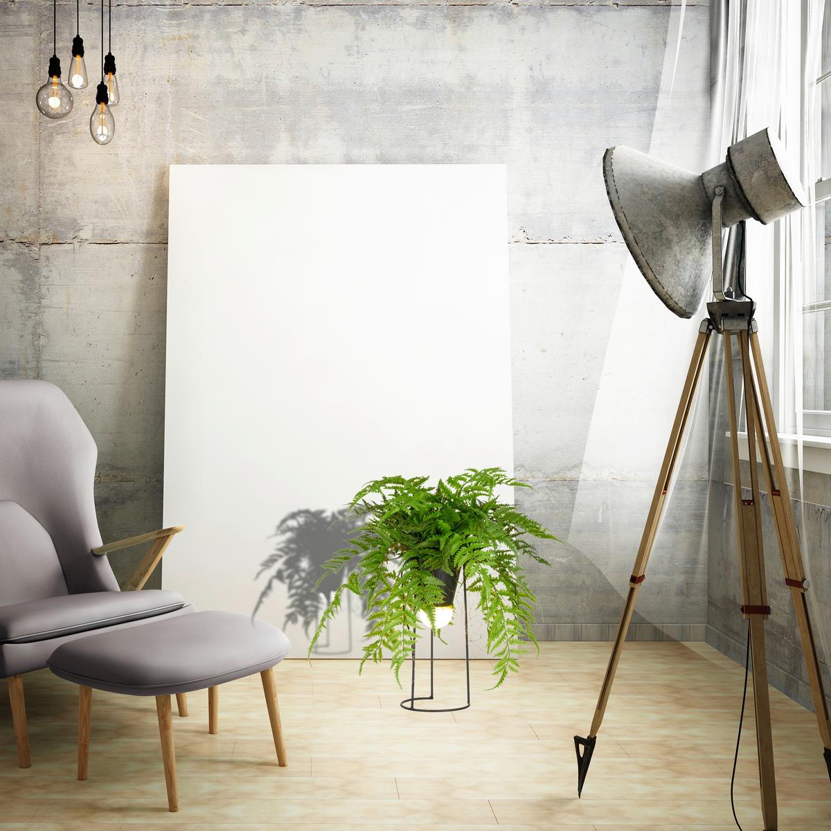 Kunstpflanze Farnmix, H: 60 cm Kunststoff, Grün/Schwarz, - Schwarz/Grün, Basics, Kunststoff/Metall (60cm) - P & B