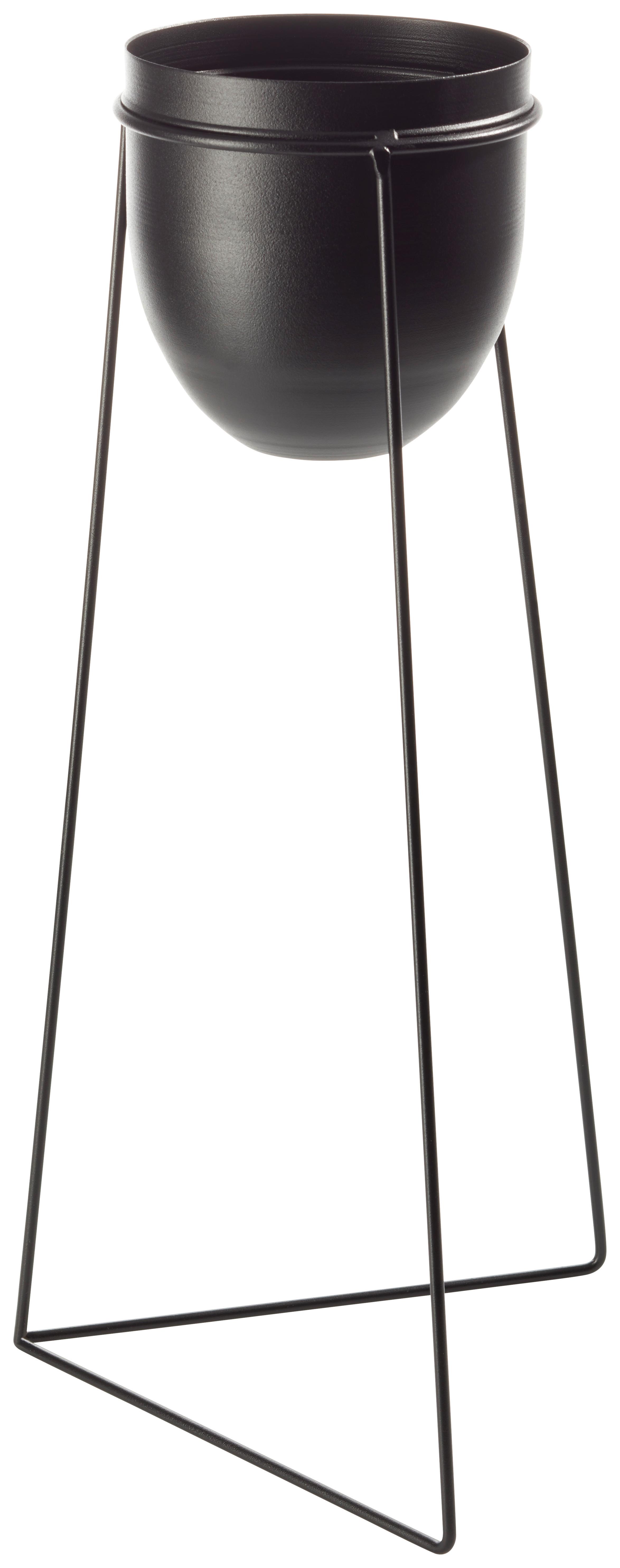 Obal Na Kvetináč Urbanus, V: 60cm - černá, Basics, kov (24/50cm) - Modern Living