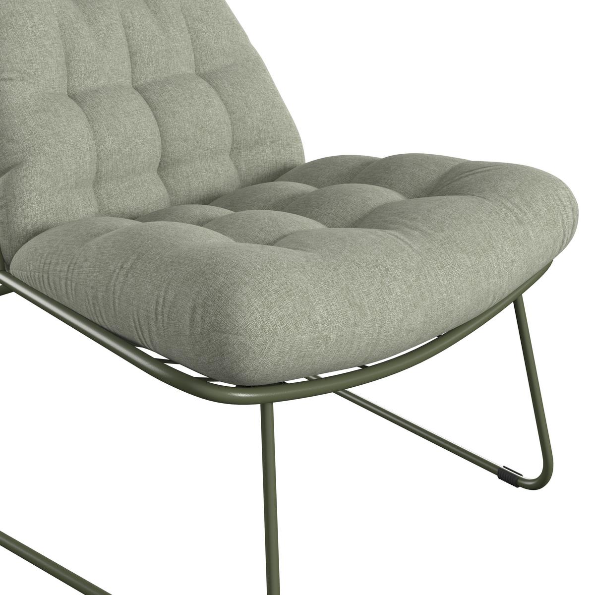 SADA NA BALKON ARMY - zelená, Moderní, kov/textil (100/80,5/83cm) - Mömax