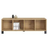 REGÁL LUGO - černá, Moderní, kompozitní dřevo/plast (135/43,2/34,4cm) - Mömax