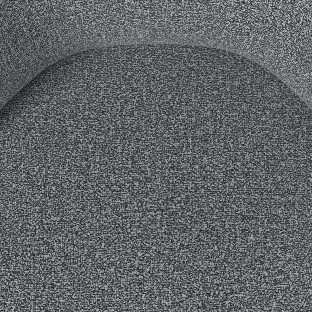 STOLIČKA S PODRÚČKAMI KARO - čierna/sivá, Modern, kov/textil (58/88/65cm) - Bessagi Home