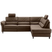 Ecksofa Cavoli, Braun S: 266x190 cm - Schwarz/Braun, MODERN, Textil (266/190cm) - Livetastic