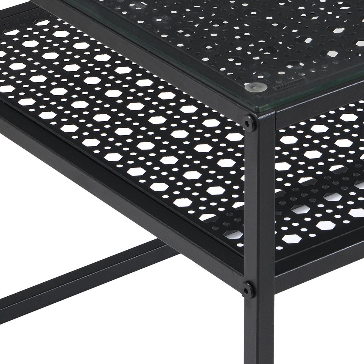 COUCHTISCH Schwarz L: 100cm - Schwarz, Design, Glas/Metall (100/50/45cm) - MID.YOU