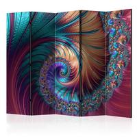 Paravent Multicolor B: 225 cm - Multicolor, Basics, Holz/Textil (225/172/3cm) - artgeist
