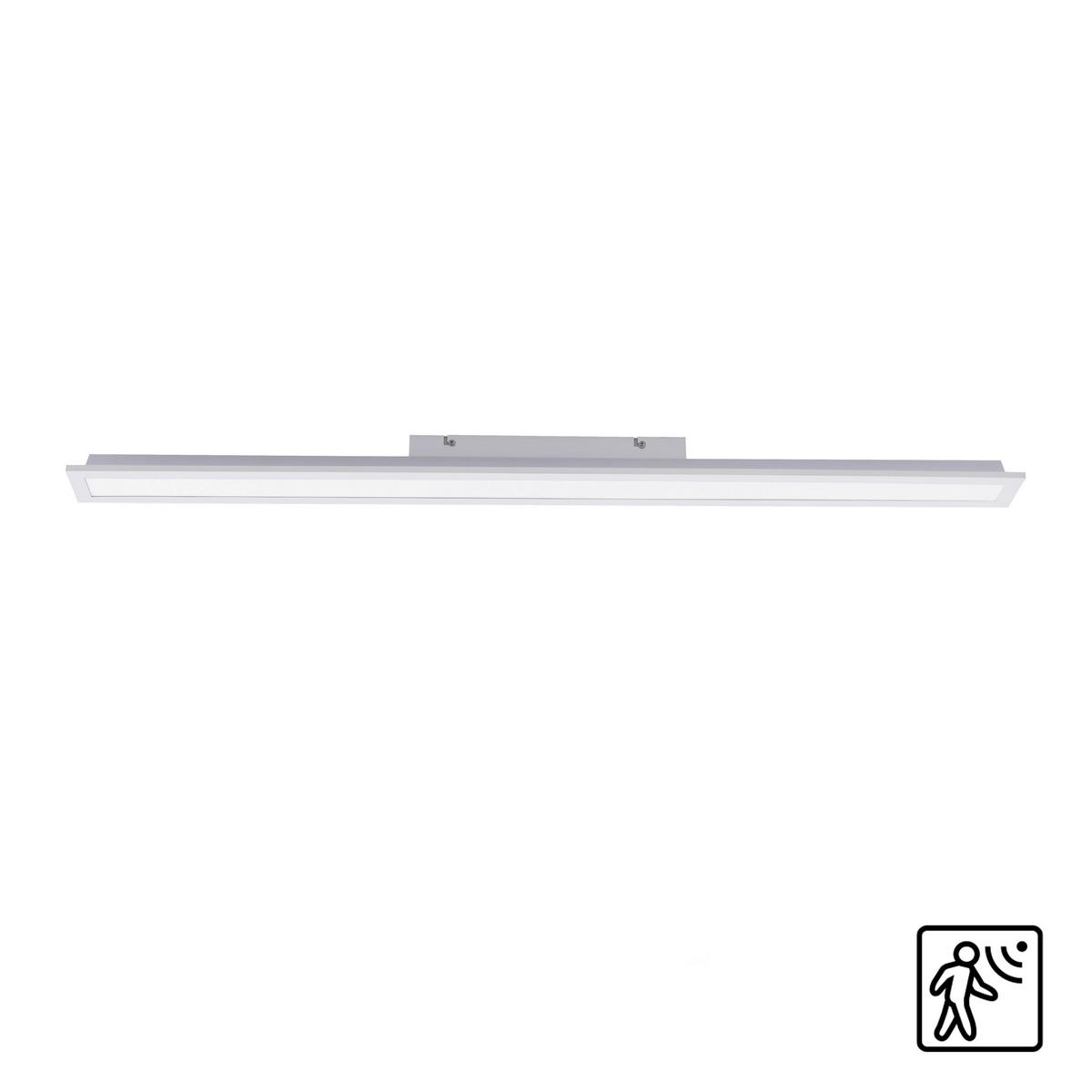 LED-Deckenleuchte Fleet L: 100 cm mit Bewegungsmelder - Basics, Kunststoff/Metall (100/10/6,6cm)