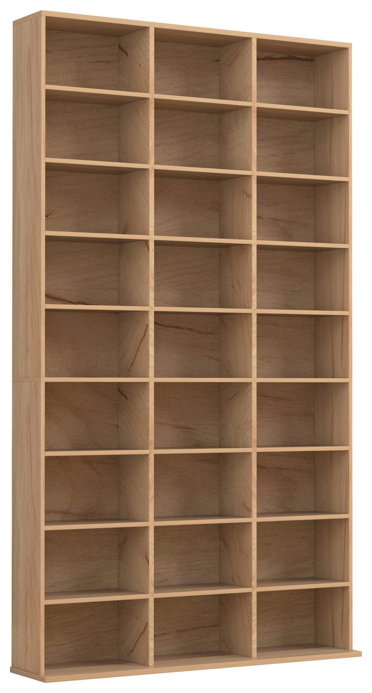 Regal Megosa Honigeiche Dekor - Honigeiche, Design, Holzwerkstoff (102/181/23cm) - MID.YOU