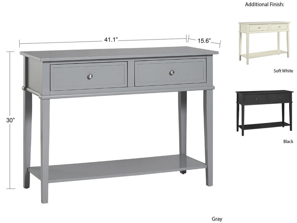 Konsole Franklin Grau 104 Cm - Grau, Design, Holzwerkstoff (104/40/76cm) - MID.YOU