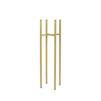 Blumenständer Aluminium Gold- farben BxHxT: 28x90x28 cm - Goldfarben, Basics, Metall (28/90/28cm)