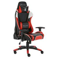 Gaming Stuhl Agility Esports Lederlook, Schwarz/rot/weiß - Rot/Schwarz, MODERN, Kunststoff/Textil (59,9/122/66cm) - X Rocker