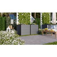 Hochbeet Linus Stahl 96,2x85,8x187,7 cm - Anthrazit/Schwarz, Basics, Metall (96,2/85,8/187,7cm)