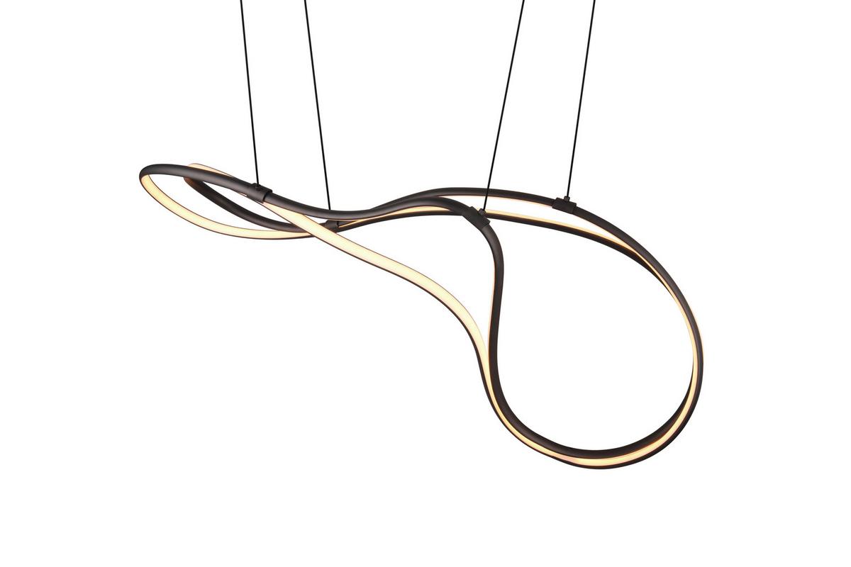 Led-hängeleuchte 344310132  Nala - Schwarz, Design, Metall (113/24/150cm) - Trio Leuchten