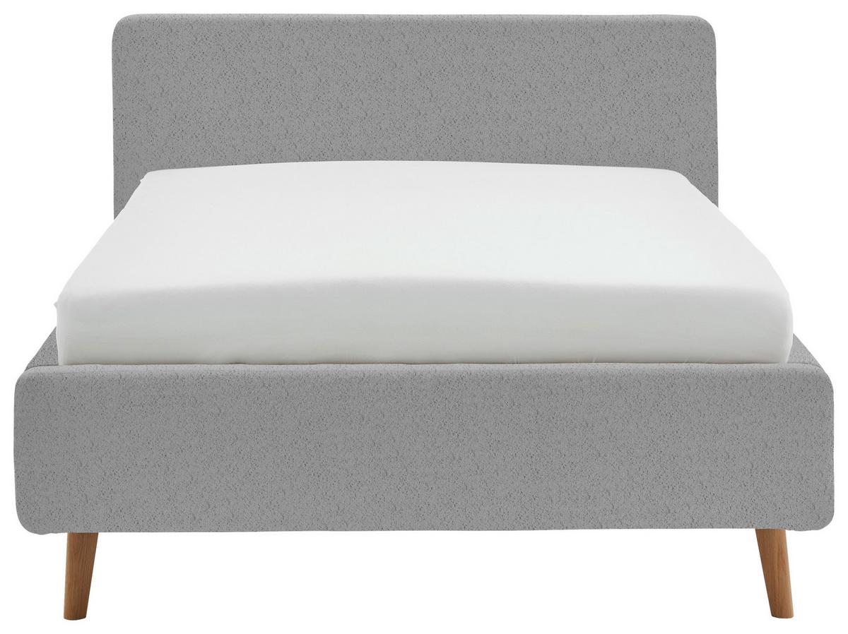 Polsterbett Mattis Abriamo Grau 140x200cm - Eichefarben/Birkefarben, Design, Holz/Textil (140/200cm) - MID.YOU
