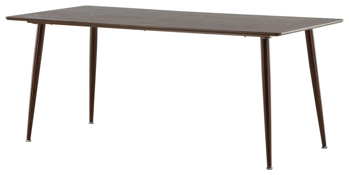 Esstisch Polar - Braun, Design, Holzwerkstoff/Metall (180/90/75cm) - Livetastic