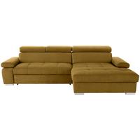 Ecksofa Perry - Ecru/Silberfarben, Design, Textil (292/183cm) - Livetastic