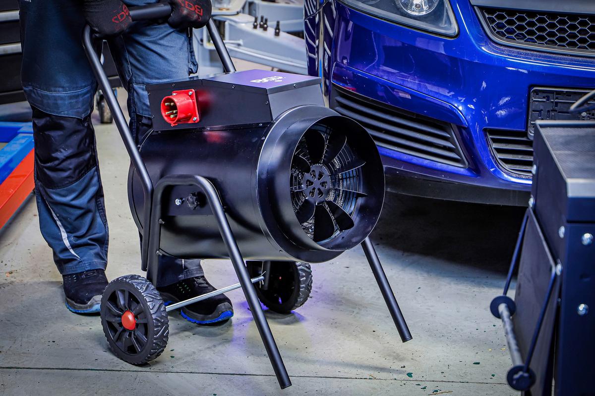 Heizlüfter 73374 - Rot/Schwarz, Basics (65,2/50,8/53,8cm)