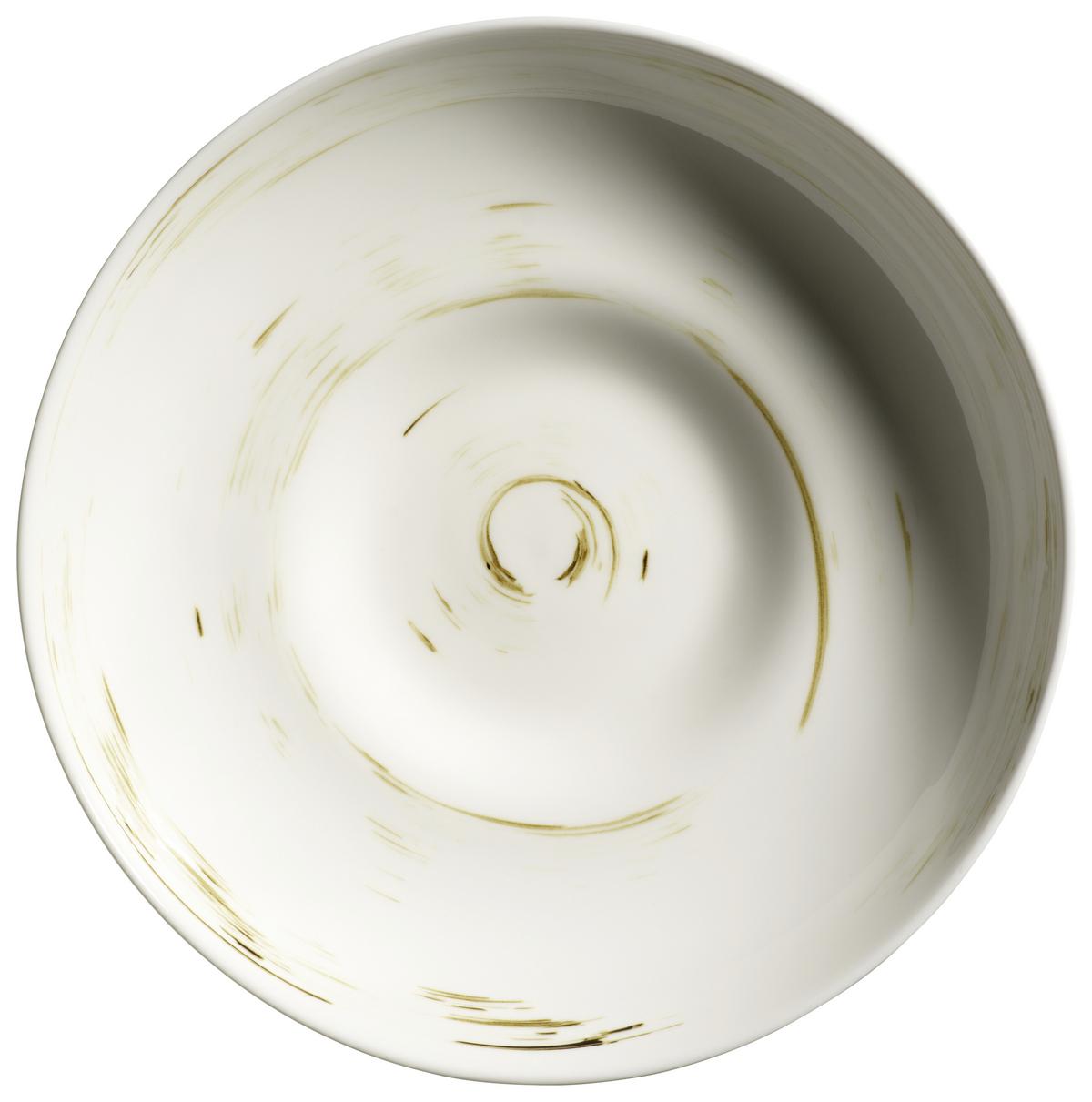 Tafelservice Derby Weiß Beige B: 32 cm - Beige/Weiß, Basics, Keramik (32/32/30cm) - Mäser