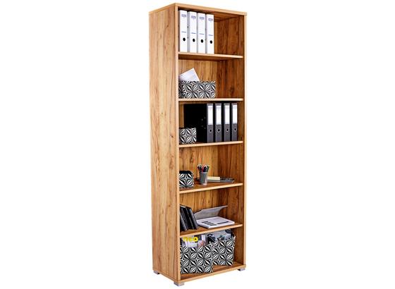 Regál Na Zložky Profi - farby dubu, Moderný, kompozitné drevo (75/220/35cm) - Ombra Regál Na Zložky Profi - farby dubu, Moderný, kompozitné drevo (75/220/35cm) - Ombra