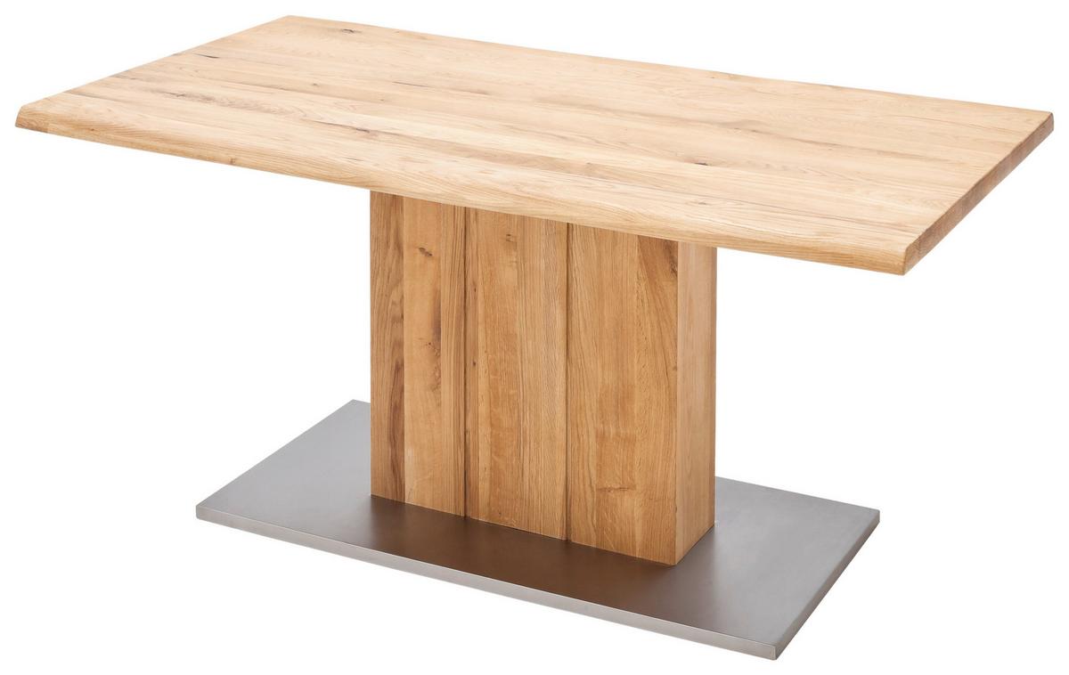 Esstisch Eiche Greta 200x100cm mit Baumkante - Design, Holz/Holzwerkstoff (200/100/77cm) - Livetastic