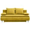 POHOVKA BOXSPRING Mona, žltá - žltá/strieborná, Modern, drevo/textil (208/100/106cm)