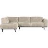 Ecksofa Statement Naturfarben S: 210x274cm - Schwarz/Naturfarben, Design, Textil (210/274cm) - Livetastic