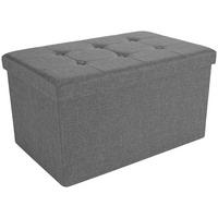 SEDACÍ BOX FRANZ 2 - šedá, Moderní, dřevo/textil (70/38/38cm) - Based