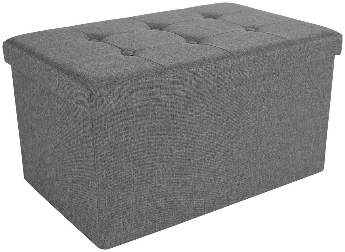 SEDACÍ BOX FRANZ 2 - šedá, Moderní, dřevo/textil (70/38/38cm) - Based