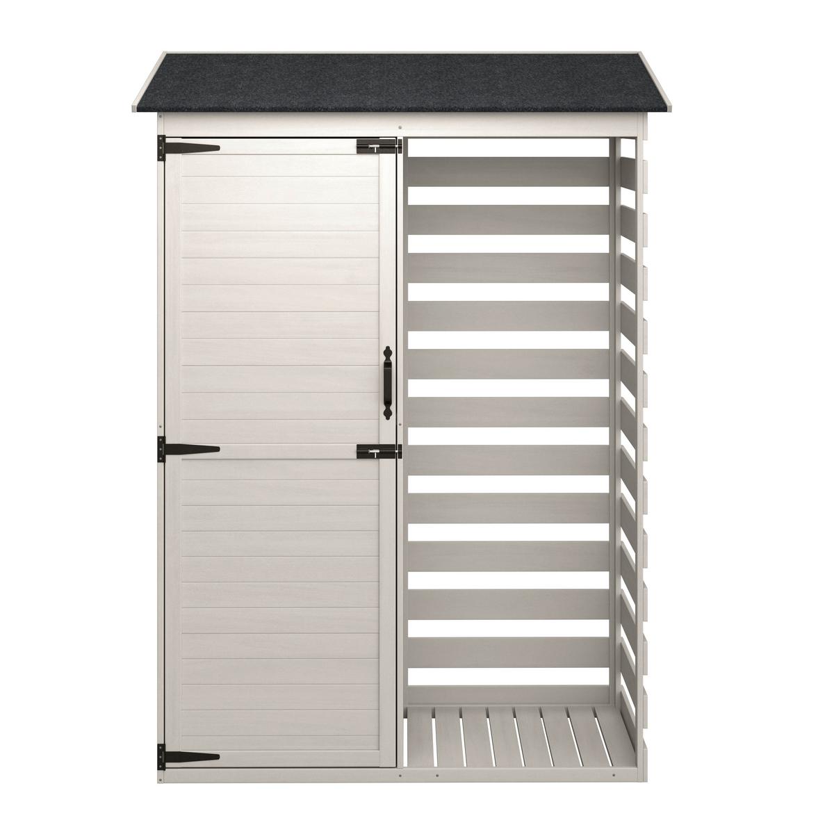 DOMČEK NA NÁRADIE VERA - biela, Modern, drevo (130/55/180cm) - Bessagi Garden