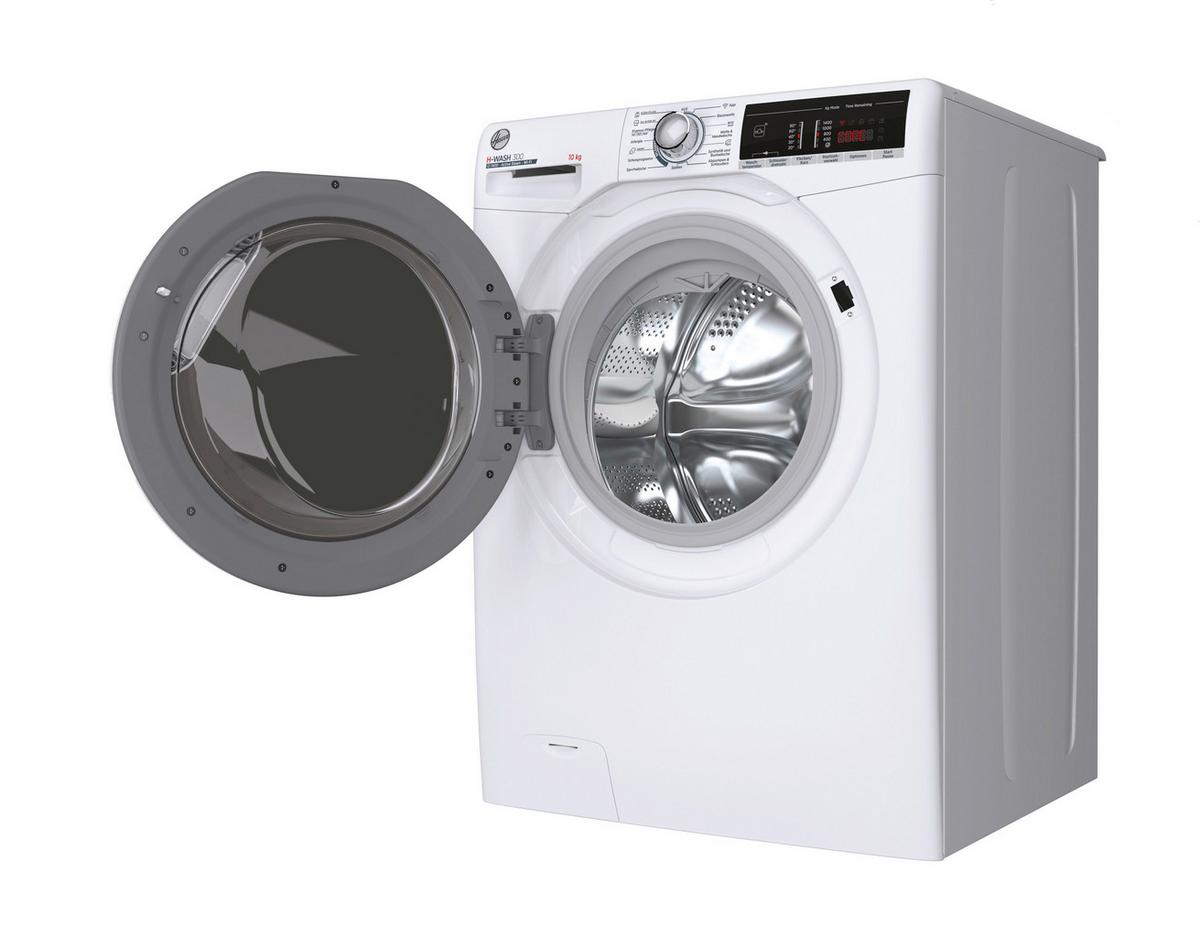 Waschmaschine Hoover H3wosq 4105ta4-84 10 Kg 1400 U/min - Weiß, Basics, Glas/Kunststoff (60/85/58cm) - Hoover