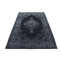 Orientalischer Webteppich Grau Marrakesh 200x290 cm - Schwarz/Grau, KONVENTIONELL, Textil (200/290cm)