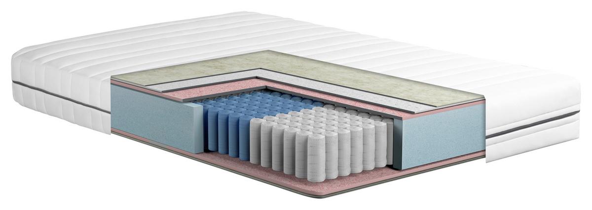 Taschenfederkernmatratze Antonio 80x200 cm H3 H: 20 cm - Weiß, Basics, Textil (80/200cm) - MID.YOU