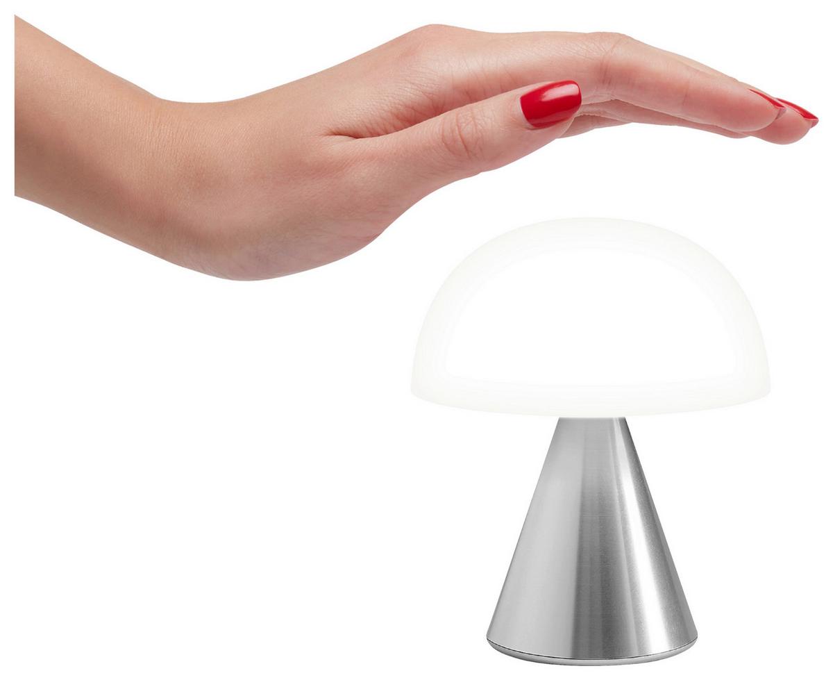 Akku-tischleuchte Lexon Mina M - Alufarben, Design, Kunststoff/Metall (9.2/11/9.2cm)
