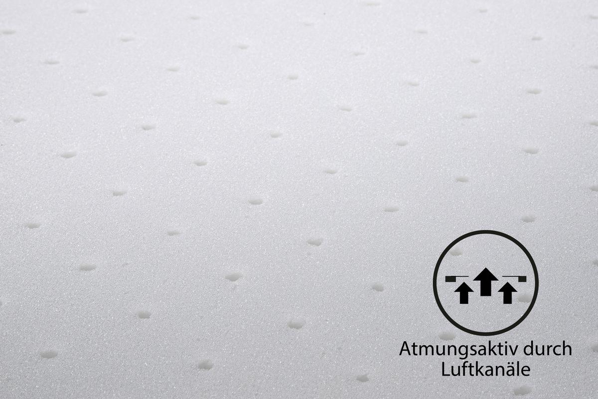 Kaltschaummatratze Air Deluxe 100x200 Cm H2/h3 H: 23 Cm - Weiß, Basics, Textil (100/200cm) - MID.YOU