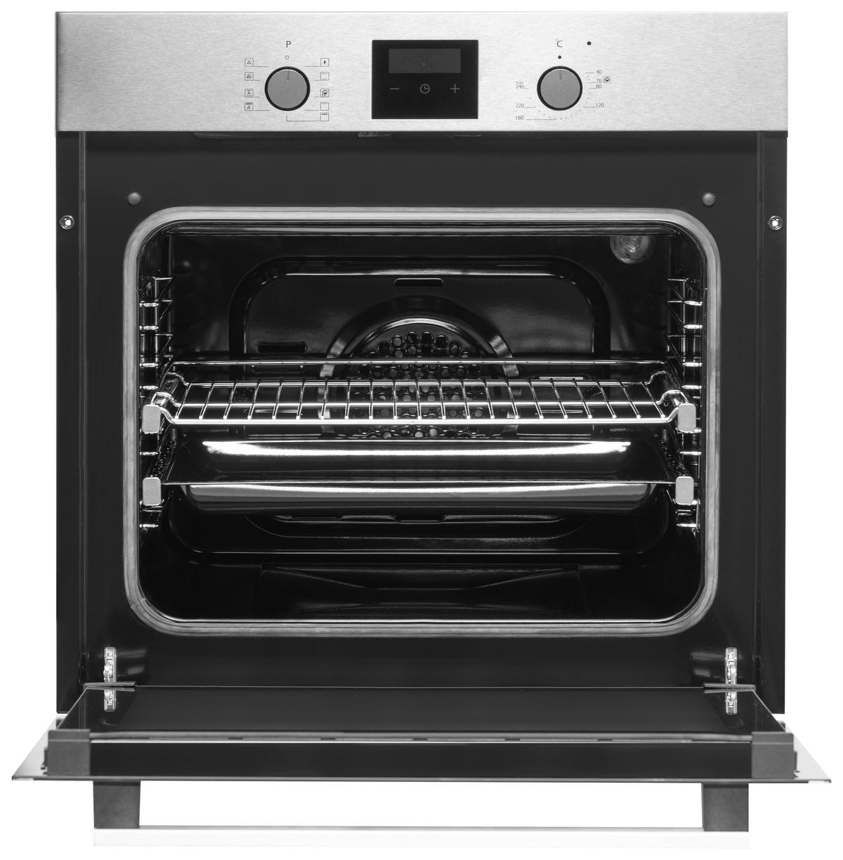 Einbauherd-set B: 59,5 Cm Induktion/ Autark - Edelstahlfarben/Schwarz, Trend, Glas/Metall (59,5/59,5/56,5cm) - Respekta