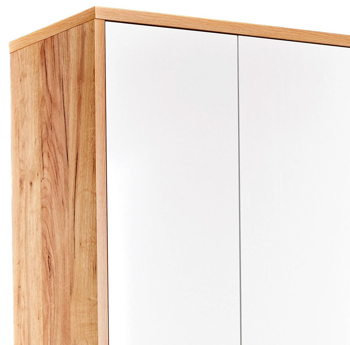 Skříňka na dokumenty PROFI - bílá/barvy dubu, Moderní, kompozitní dřevo (75/220/35cm) - Ondega