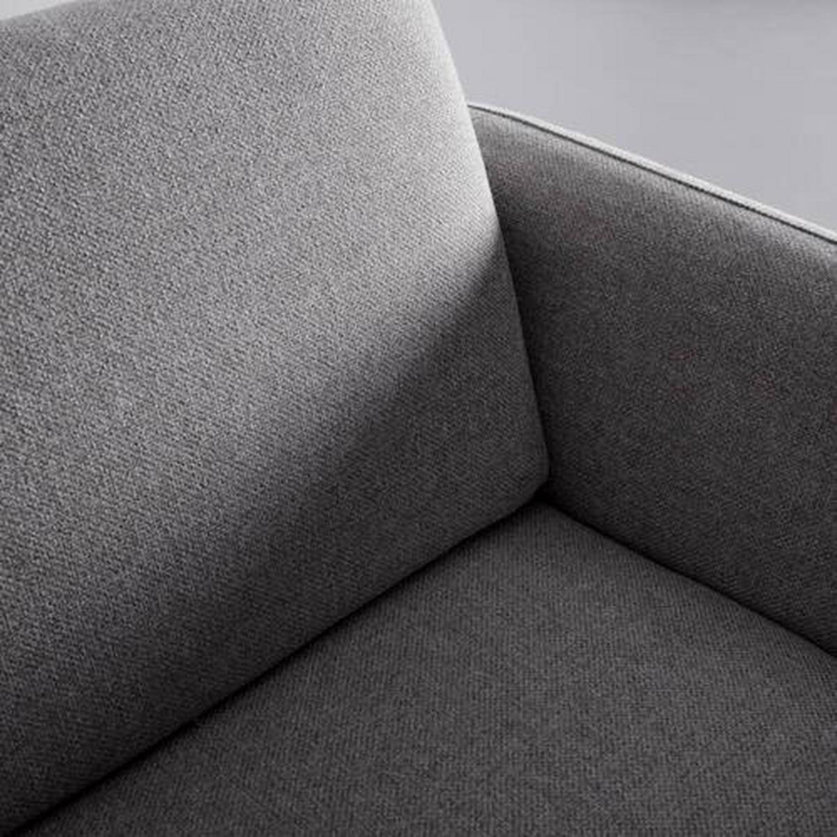 Malé křeslo PIA, tmavě šedé - tmavě šedá/přírodní barvy, Moderní, dřevo/textil (86/76/75cm) - Bessagi Home