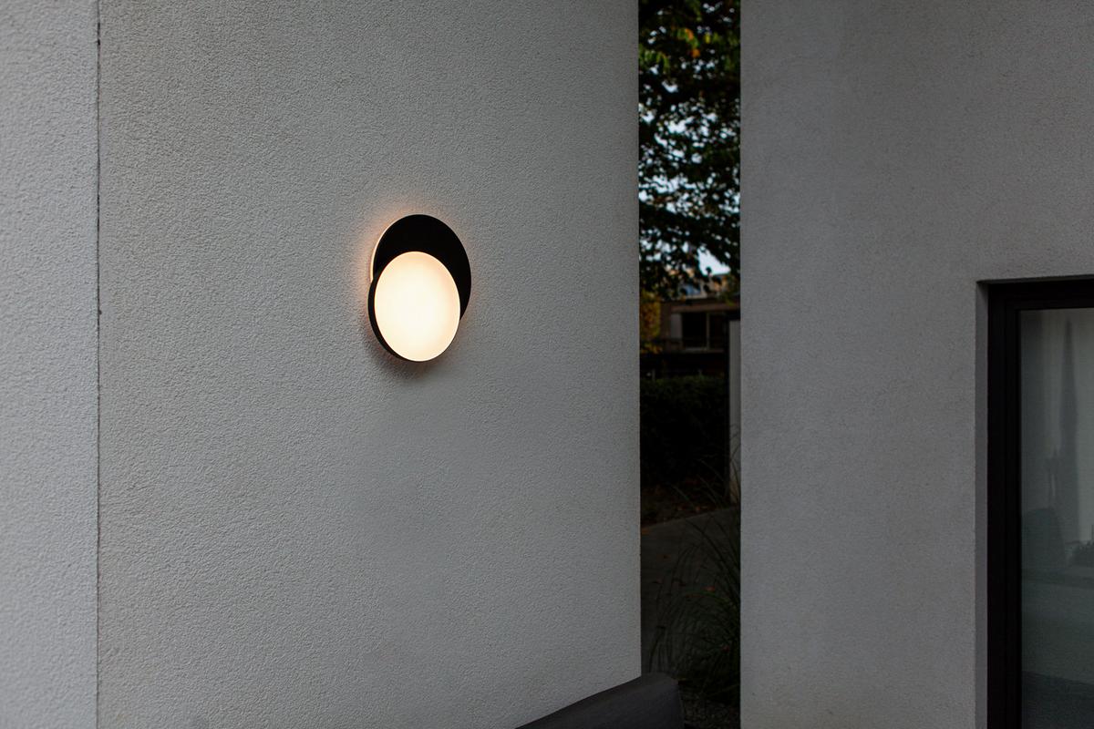 LED-Außenleuchte Goleta Weiß D: 30 cm - Anthrazit/Weiß, Basics, Kunststoff/Metall (30/6,3cm)