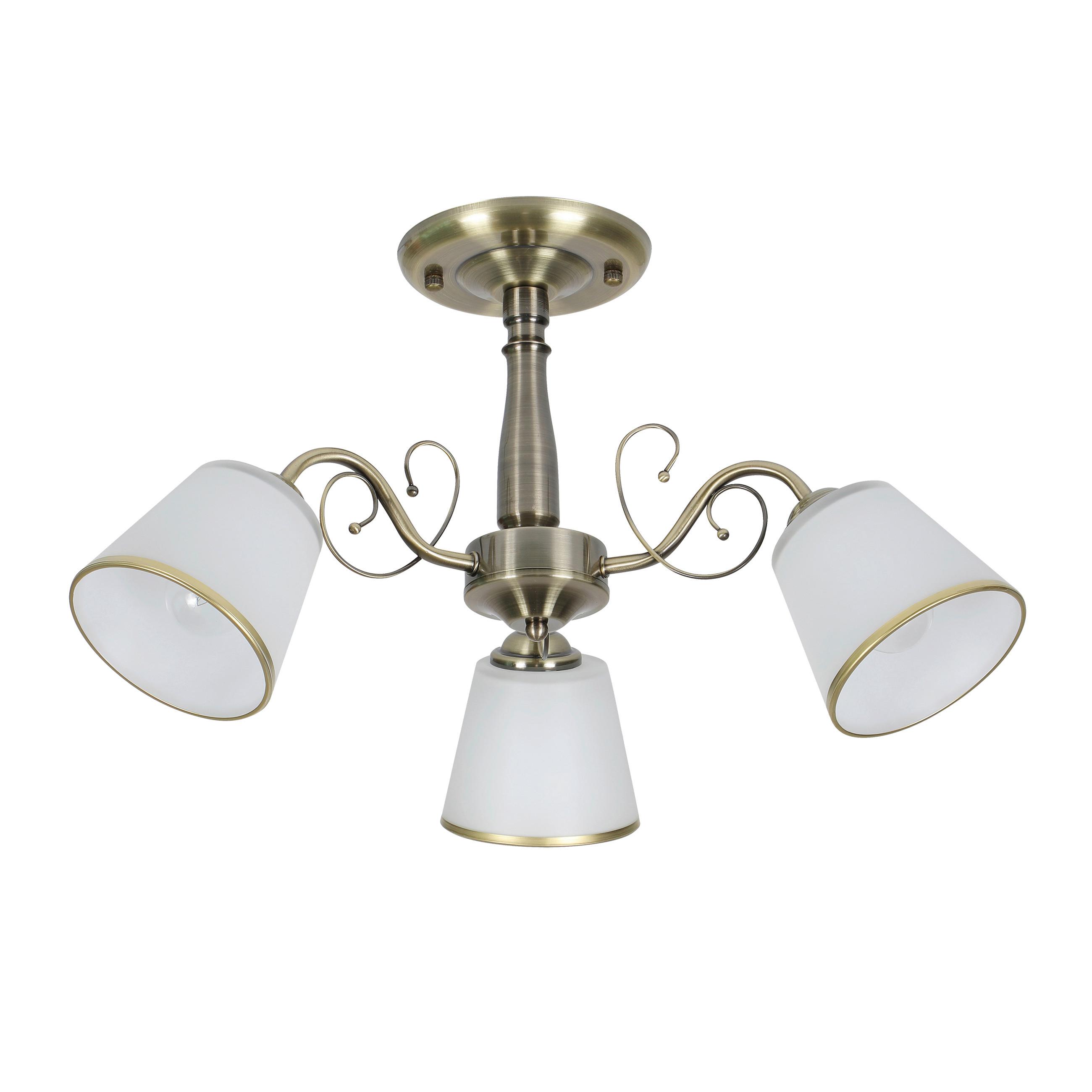 Deckenleuchte 33-26590 Losanna - Weiß/Bronzefarben, KONVENTIONELL, Metall (54/54/30cm)