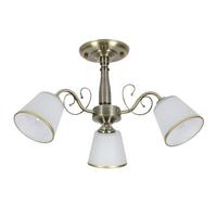 Deckenleuchte 33-26590 Losanna - Weiß/Bronzefarben, KONVENTIONELL, Metall (54/54/30cm)