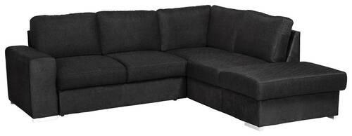 Ecksofa Mit Schlaffunktion Eddi Anthrazit - Chromfarben/Anthrazit, KONVENTIONELL, Textil (248/213cm) - MID.YOU