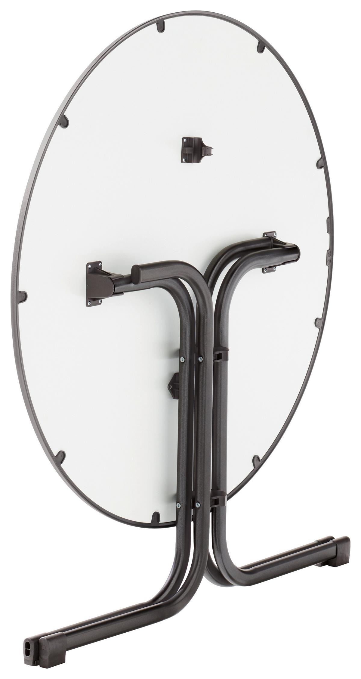 Gartentisch Klappbar Stahl L: 100cm - Grau, MODERN, Holzwerkstoff/Metall (100/72cm) - Sieger