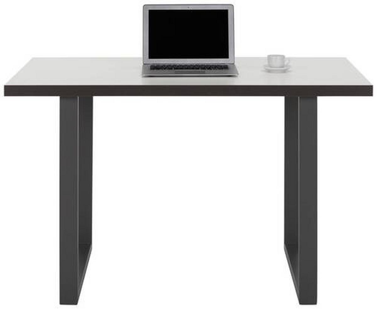 Psací stůl KEFLAVIK -EXKLUSIV- - šedá/bílá, Moderní, kov/kompozitní dřevo (120/74,1/75cm) - Mömax